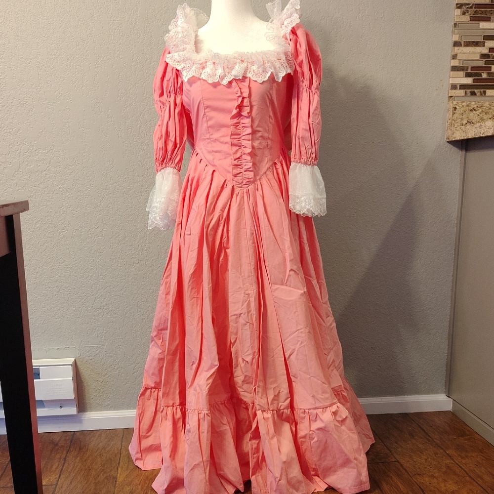 Ann Telier Colonial Style Pink Costume Dress